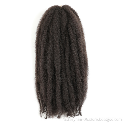 Wholesale 18 Inch 113G Synthetic Twist Afro Marley Braid Crochet For Hair Extension